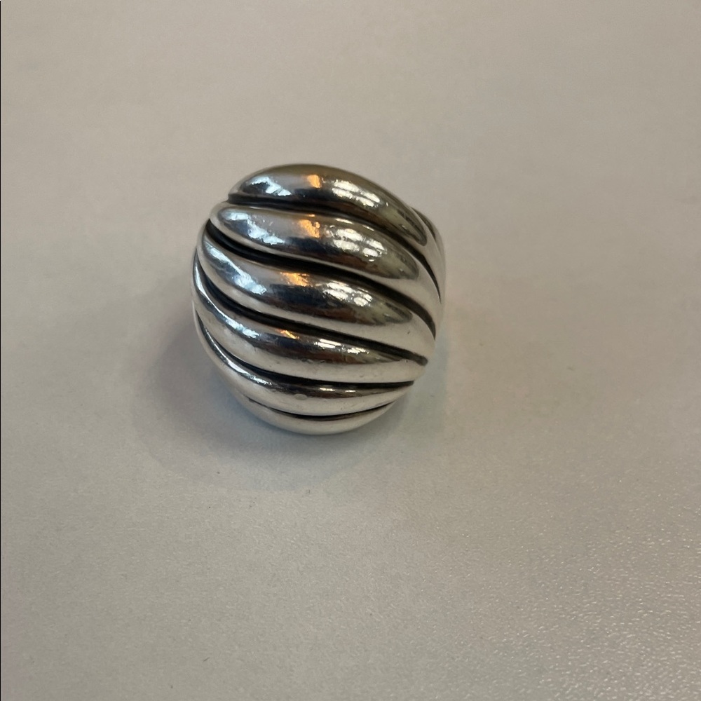 David Yurman sculpted silver ring